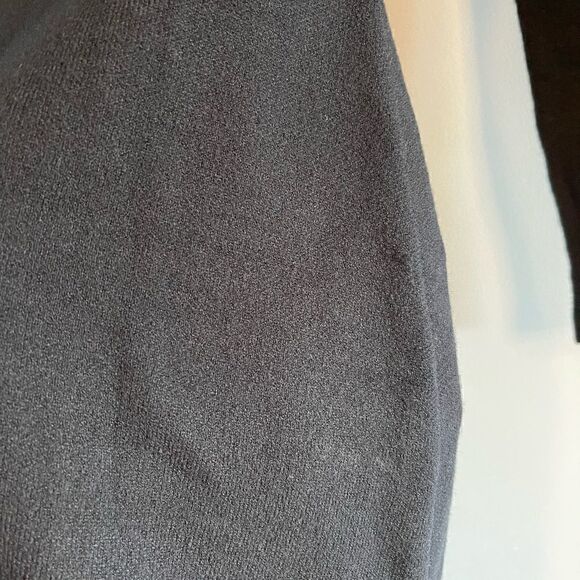 ZARA The Knitwear Collection Black Long Sleeve Buttoned Flounce Dress || SZ S - Picture 13 of 14